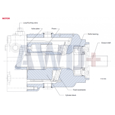 90M042 Аксиально-поршневой мотор Danfoss 90 серии 90-M-042