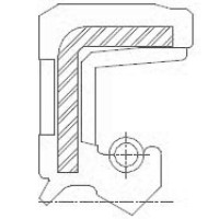 Сальник 16x28x7 TCN1 Viton 80-N03-C-C NAK