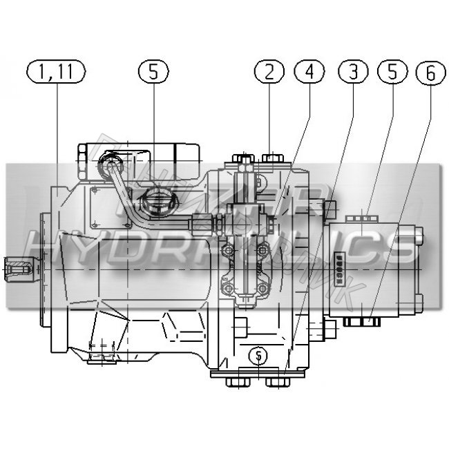 Гидравлический насос Bobcat 6685694 excavator Bobcat E43